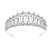 European Style Wedding Princess Crown Baroque Queen Same Style Large Crown Water Drop Pearl Inlaid Diamond Bridal Crown Tiara