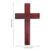 Wooden Wall Cross Decor Christian Hanging Cross 25cmx14.5cm Religious Crucifix for Home Church Wall Decoration
