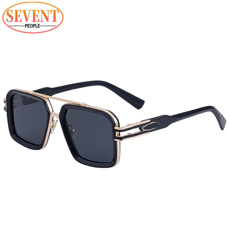 

Oversized Steampunk Square Sunglasses Men Big 2026 Luxury Brand Vintage Outdoor Driving Sun Glasses Trendy Double Bridge Shades