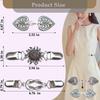 3PCS Dress Clips Back Cinch Retro Silvery Sweater Dress Clothing Cincher Clips to Hold Sweater Toge Shirt Tightener Clip for Different Women Clothing