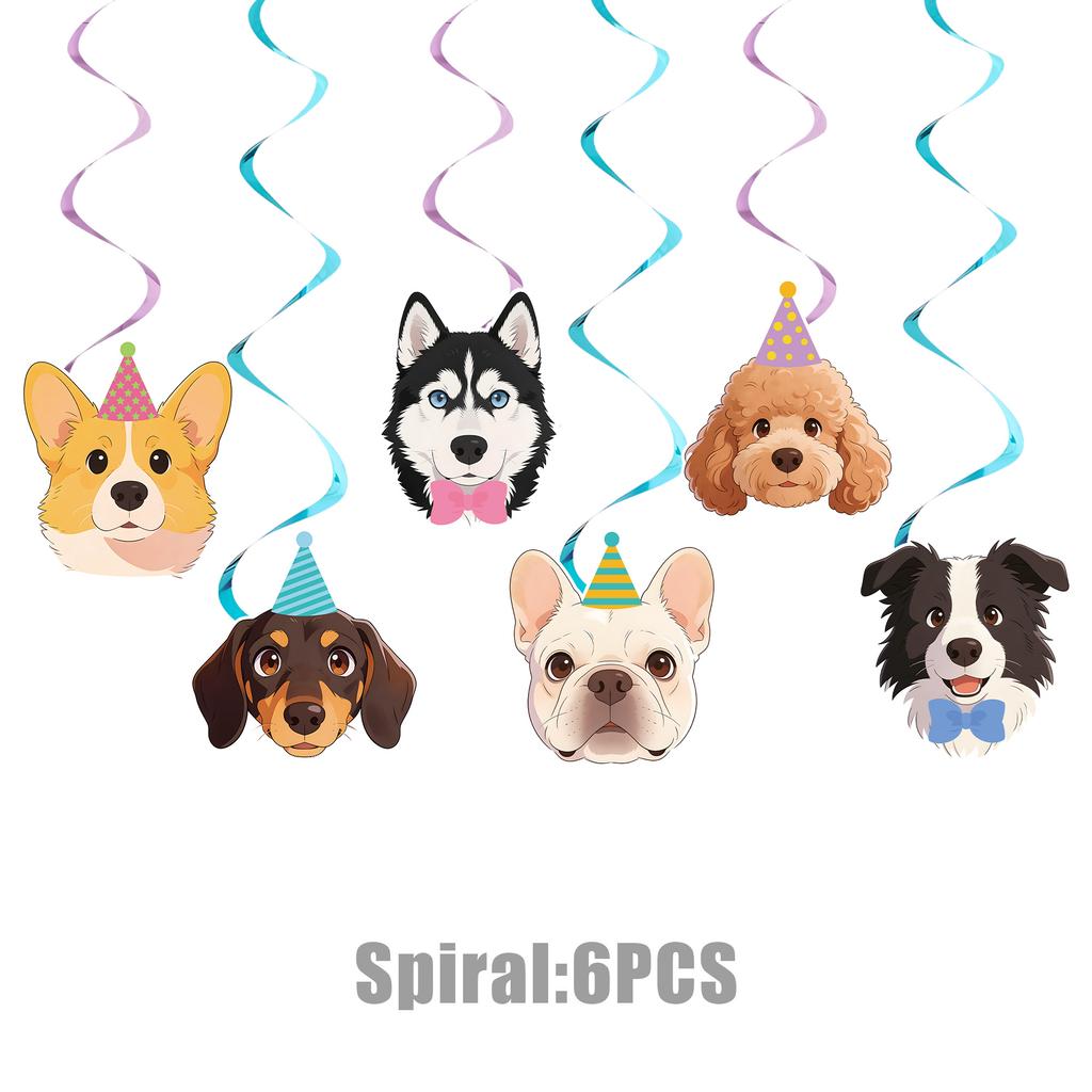 Cartoon Puppy Dog Birthday Party Decorations Supplie Celebration Party Disposable Banner Tablecloth Cup Plate Baby Shower Set