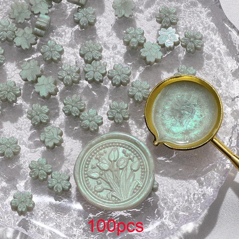 

100pcs/bag Sakura Wax Seal Beads, Red cherry Colors Sealing Wax Beads for Letters, Cards, Wedding Invitations, Gift Wrapping