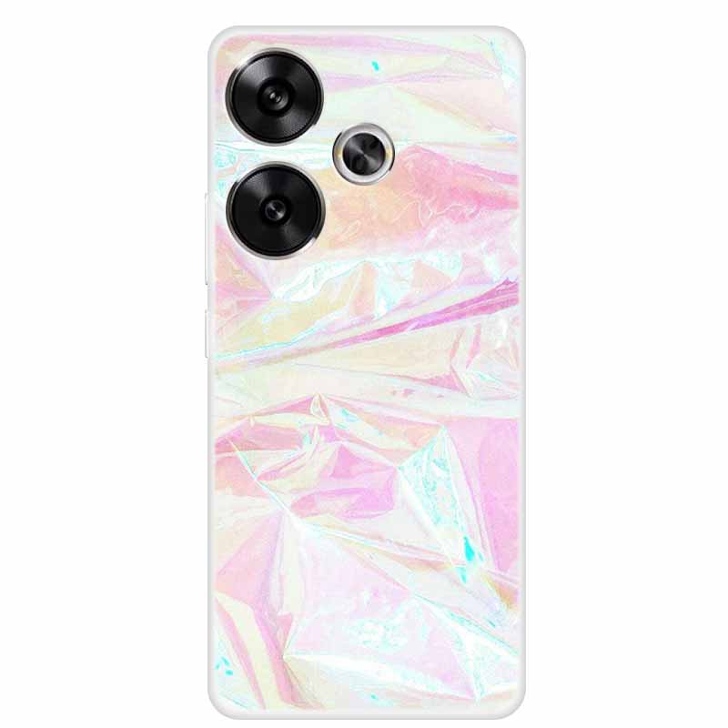 Marble Soft Phone Case For Poco F6 Transparent Case Silicone TPU Cover Funda Para Shield Clear Case for Xiaomi Poco F6 F 6 Pro