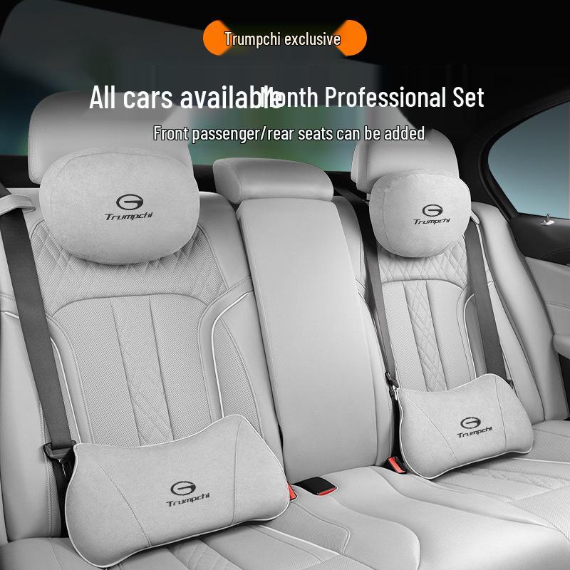 Trumpchi Car Headrest & Neck Pillow Set for GS3/4/8, M8/6pro Seat, Lumbar Support for E8/9.