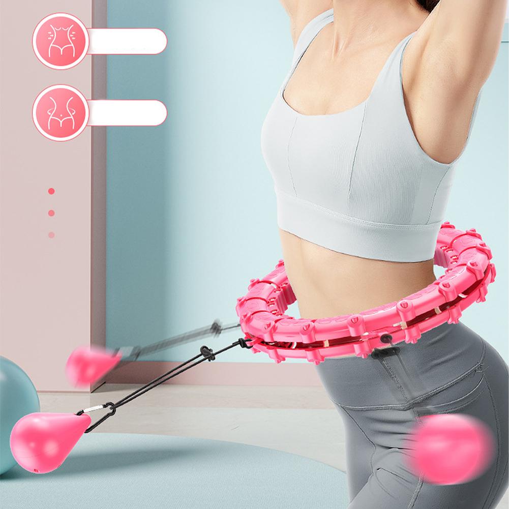 Kolip 24 Knots Plus Size Weighted Hoop Infinity Fitness Weight Loss Detachable Hoops Smart Noiseless Hoop For Women
