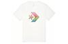 T Shirts Men's White Crew Neck Moderate Straight Fit 10021515-A01