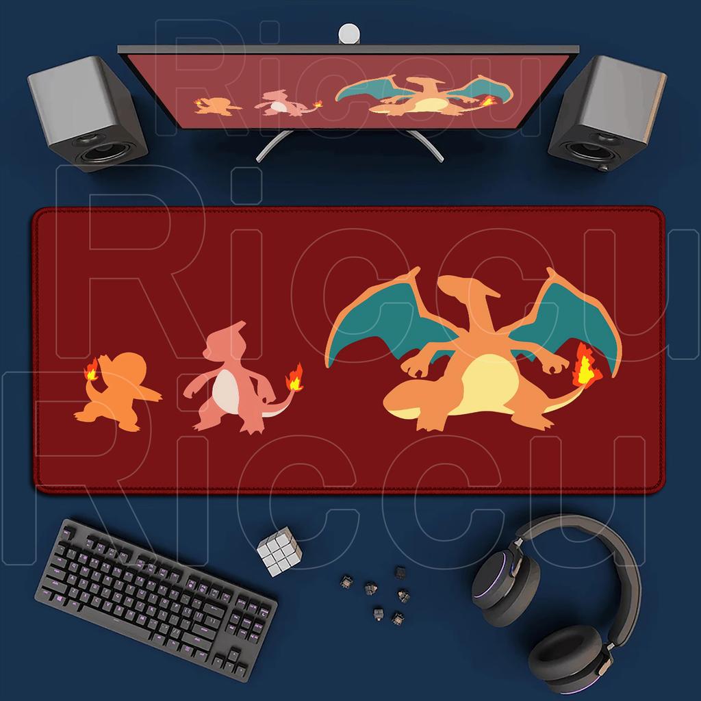 New Cool Wallpaper P-Pokemons Charizard Mouse Pad Anime Gaming Accessories Large Carpet PC Computer XXL Laptop Keyboard Desk Mat