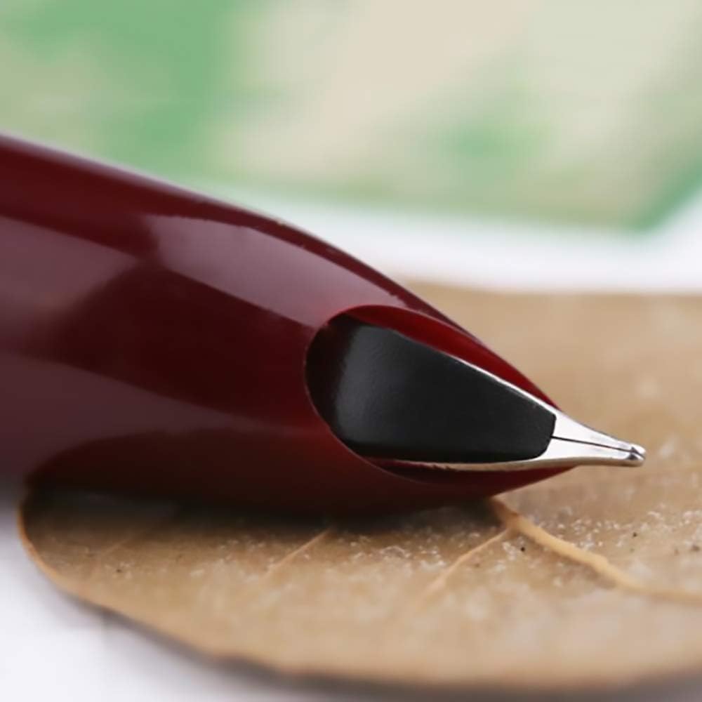 Lanxivi 3-Piece Genuine Hero 329 Fountain Pen with Fine Nib, Gold Arrow Pattern, and Stainless Steel Cap