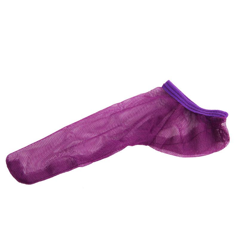 1 ks Opakovaně použitelný hedvábný kondom návlek na penis kryt na koule masturbace dildo kohoutí kroužek punčochový váček sexuální hračky pro muže