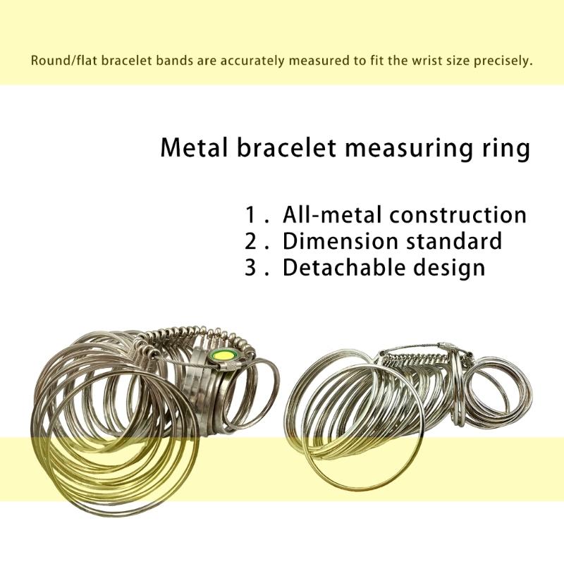Professional Bangle Bracelet Sizer Wrist Size Measuring Tool Metal Bangle Sizer for Jeweler Precision Wrist Sizing Gauge