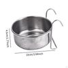 Dog Kennel Bowl Hanging Pet Feeder Cat Feeding,Water Dispenser Stainless Steel for Crate