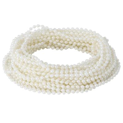 Stringa di Perline Lunga 10m Perla Imitazione ABS Stringa Decorativa per Ornamento Strumento Fai da Te per la Casa Beige