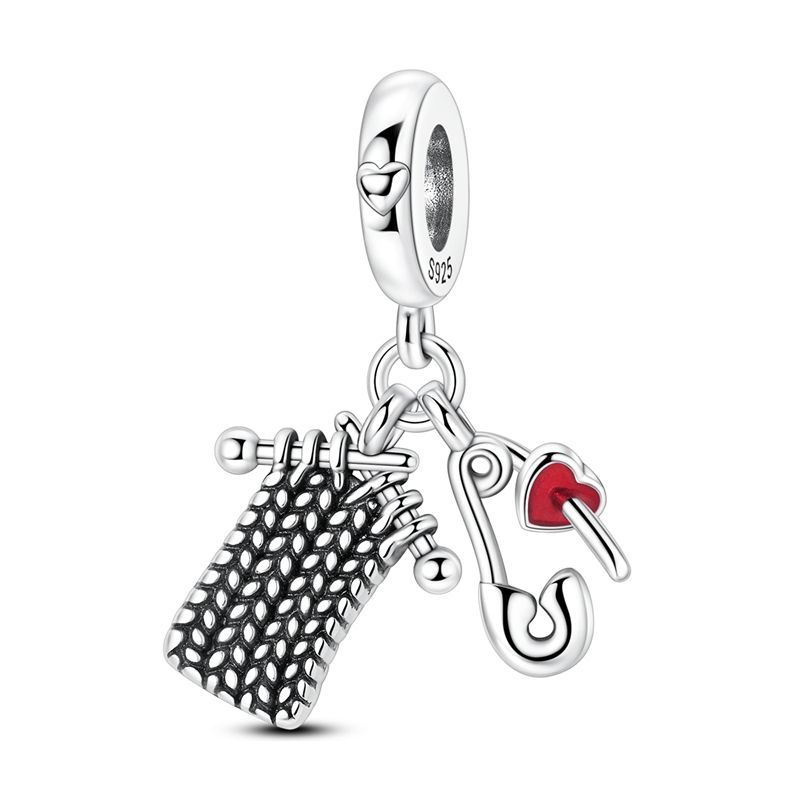 Stering Copper Christmas Charms Santa Claus Moose Boots Bell Winter Bead Pendant Fit Original Bracelet Diy For Women Jewelry