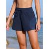 CHARMLEAKS Swim Shorts Women High Waisted Swim Bottom Tummy Control Board Shorts with Pockets Liner