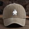Interesting snow monster printed baseball cap, unisex outdoor hat, fashionable and versatile duckbill cap trend