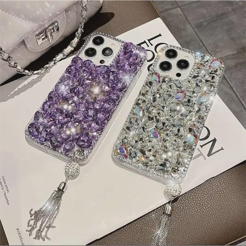 Luksus Rhinestone-deksel til Apple iPhone 11/12 Pro/13/14/15 - Full Diamond Anti-Fall Protection