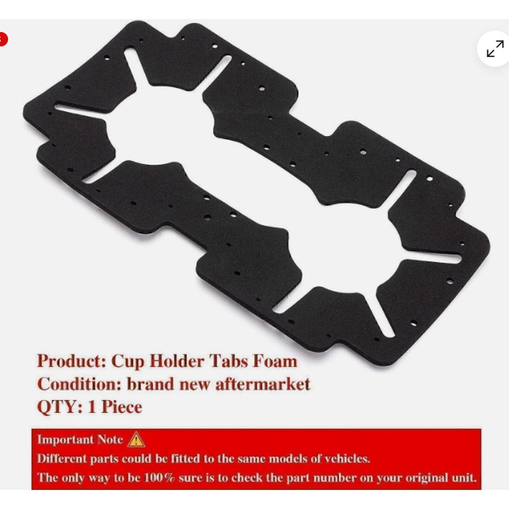 Car Front Console Cup Holder Tab Sheet ICPHD001 High Density Foam Cup Holder Insert Foam Sheet