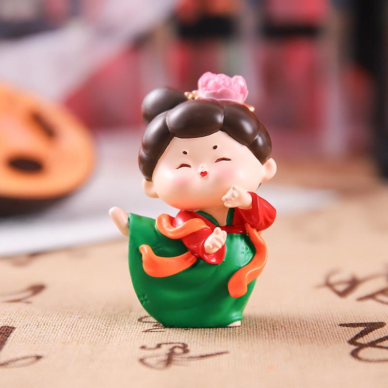 Large Roly-Poly Tang Dynasty Lady Ornament - Home Entrance & Festival Gift