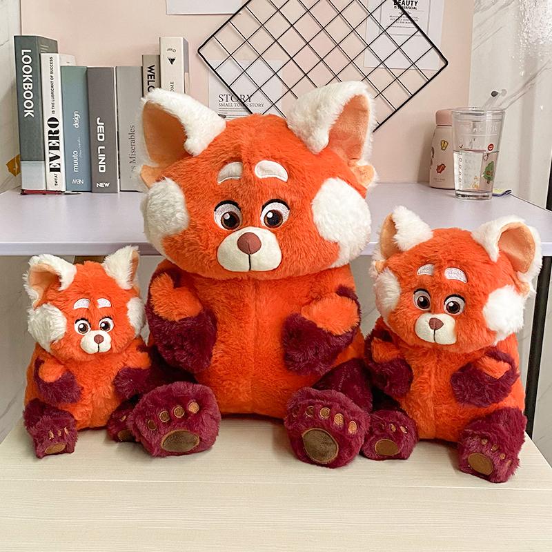 Cute Red Panda Plush Toy Soft Cuddly Stuffed Animal Cartoon Doll Comforting Gift For Girls Christmas Present