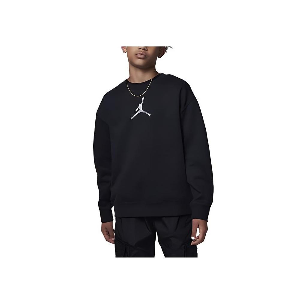 Jordan Anti-Gravity Machines Logo Long Sleeve Crew Neck Sweatshirt Kids Tops Black FZ6145-010
