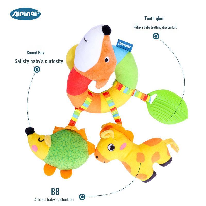 

Aipinqi Успокаивающий бортик для кроватки и подвесная игрушка для коляски - Подвеска-кукла с кольцом