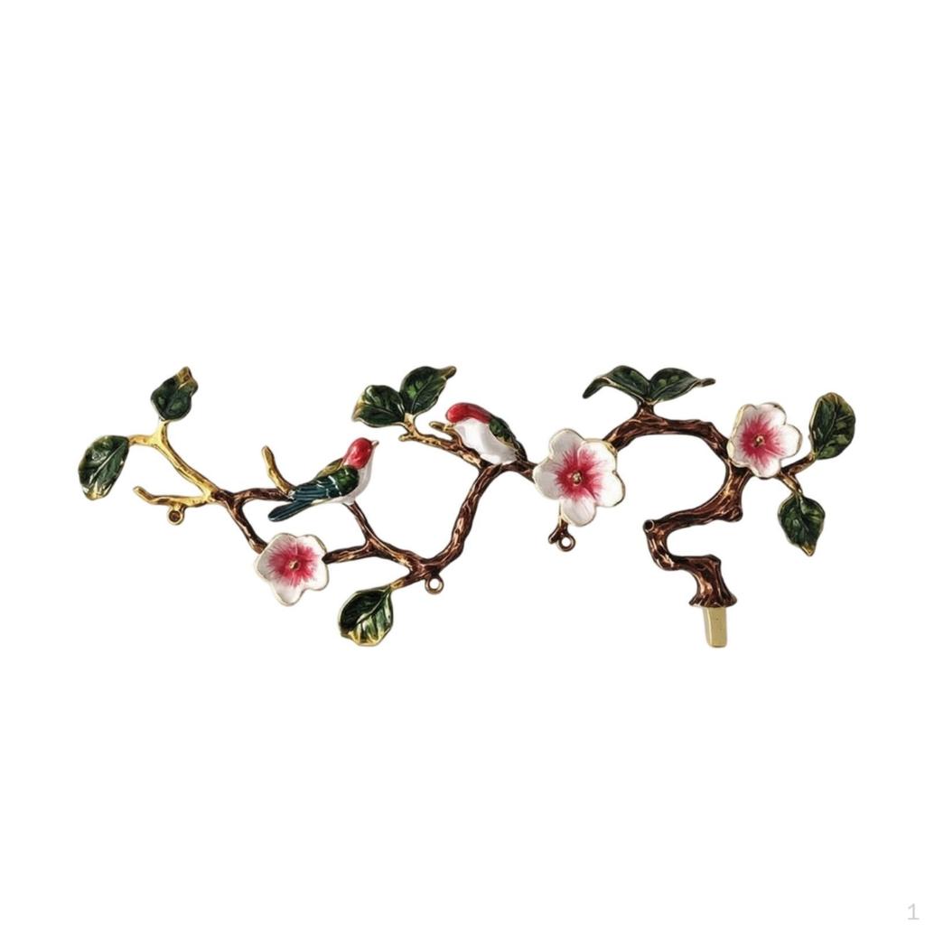Sculptural Bird Wall Art | Decorative, with Birds, for Entryway 28.8x11x3.1cm Multicolor