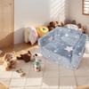 Cute Children's Sofa Flip Open Sofa Plush Toddler Chair Lazy Sofa Mini Seat Children's Backrest Bed Sofa Armchair Babies Couch