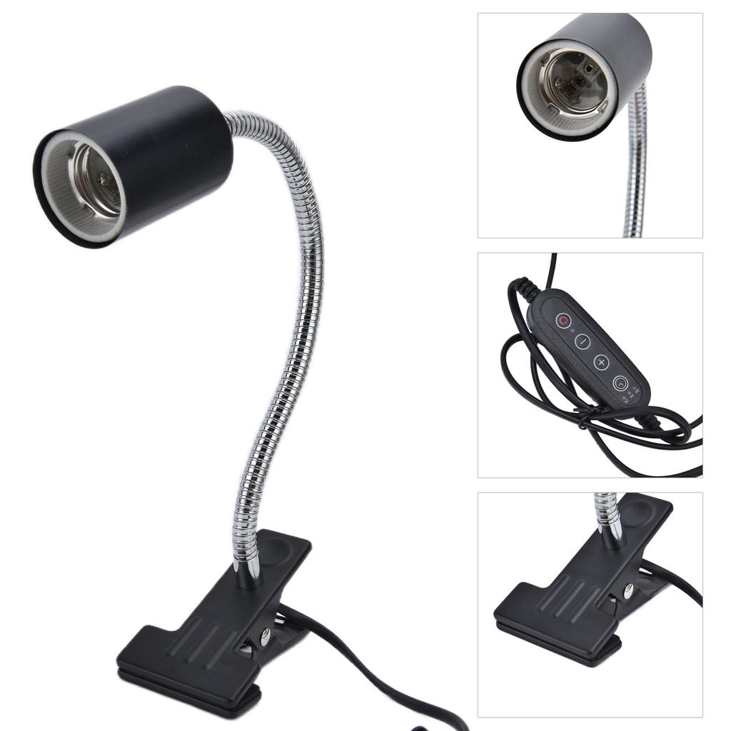 Reptile Lamp Stand Timeable CupType Professional Tortoise Heat Lamp Fixture with Iron Clamp