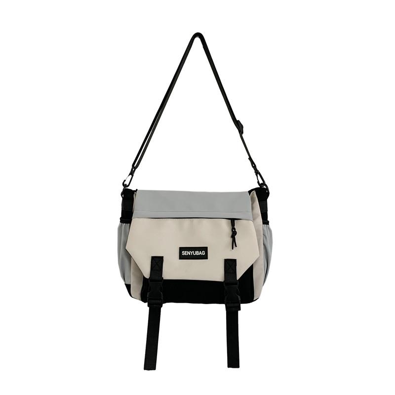 

Fresh and simple multi-color shoulder bag for women, Korean versi, original street style, versatile and simple casual workwear (30cm<Max Length<50cm) синій