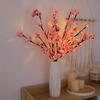 1PC Peach Blossom Tree Branch Light Floral String Lights Battery Operataed Fairy Lamp For Indoor Outdoor Christmas Decoration