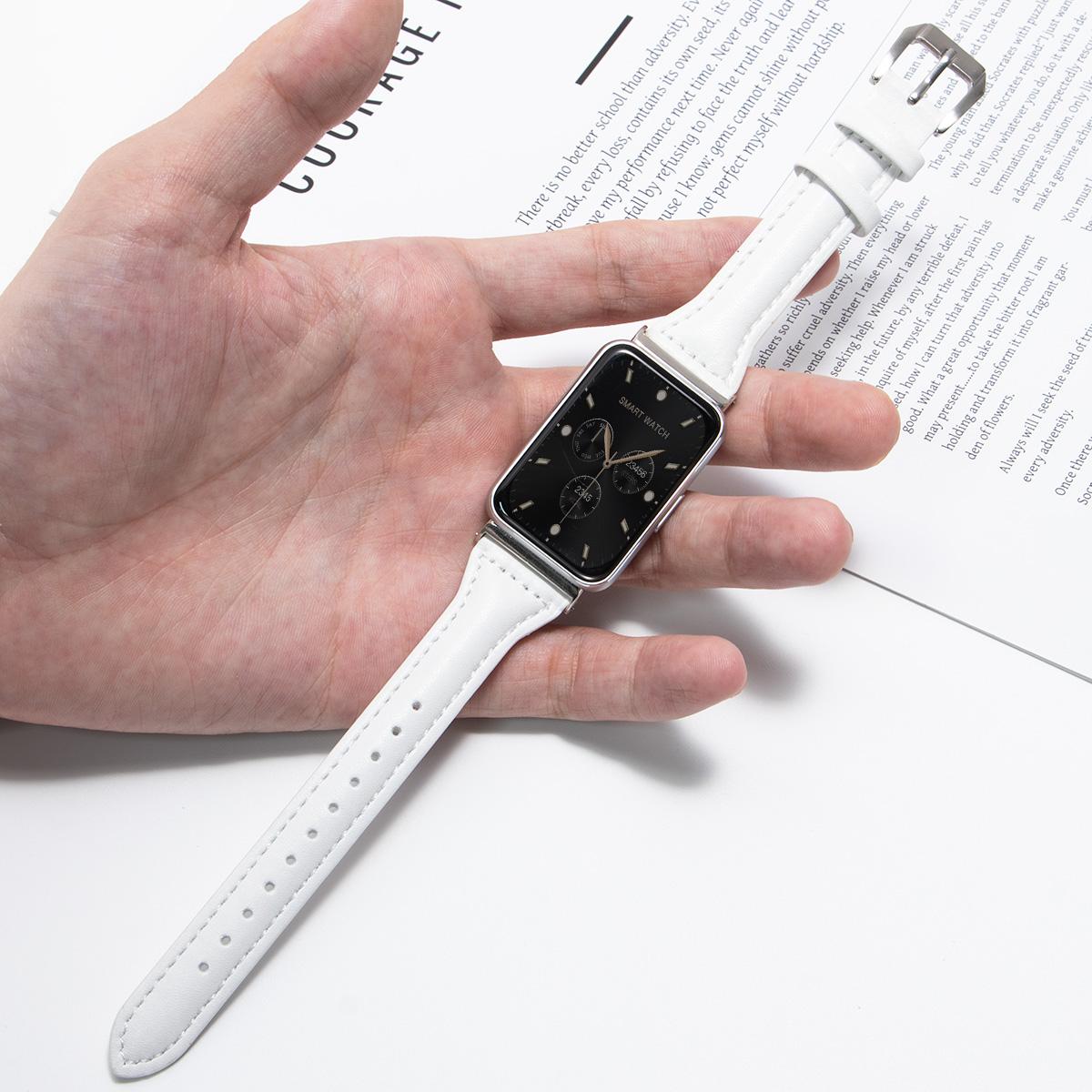 

Slim Leather Band For Samsung Galaxy Watch Fit 3 Smartwatch Sport Band For Galaxy Fit 3 Replacement Women Bracelet Correas for galaxy fit 3