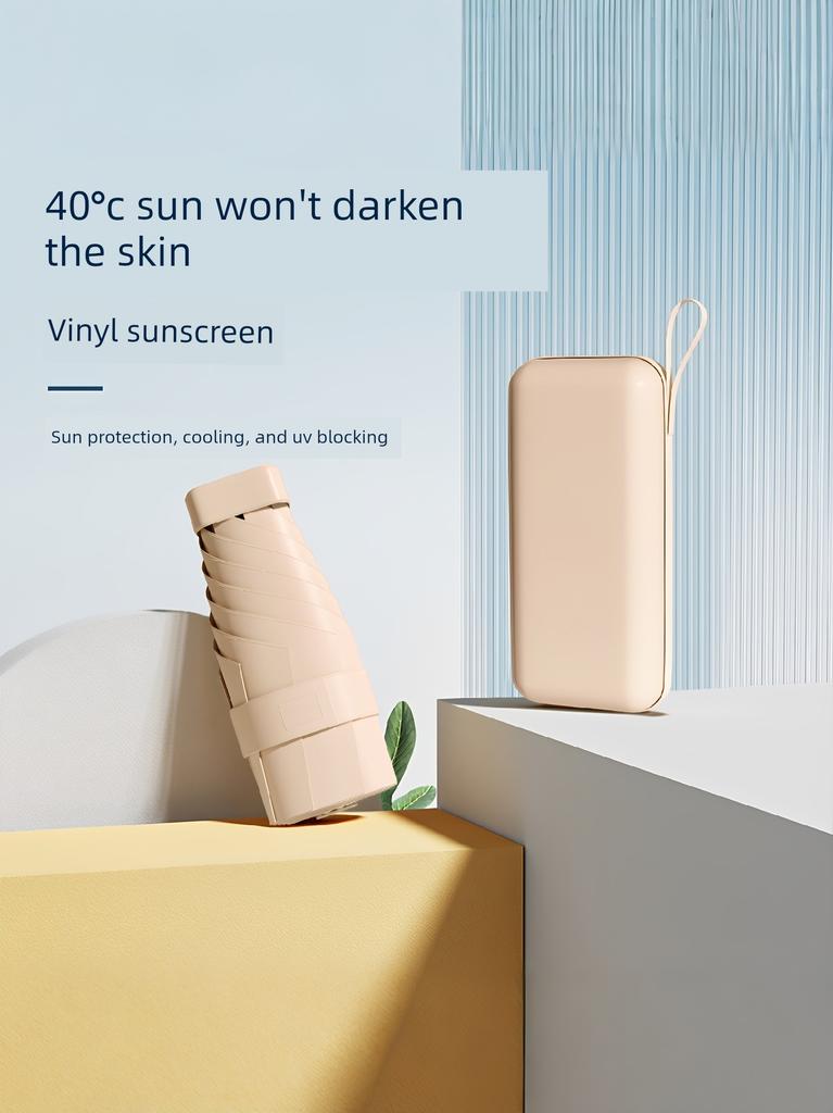 Umbrella Mini Compact Sun Protection Parasol 40% off Uv Protection Ultra-Light Portable Capsule Sun Umbrella for Both Rain and Sun