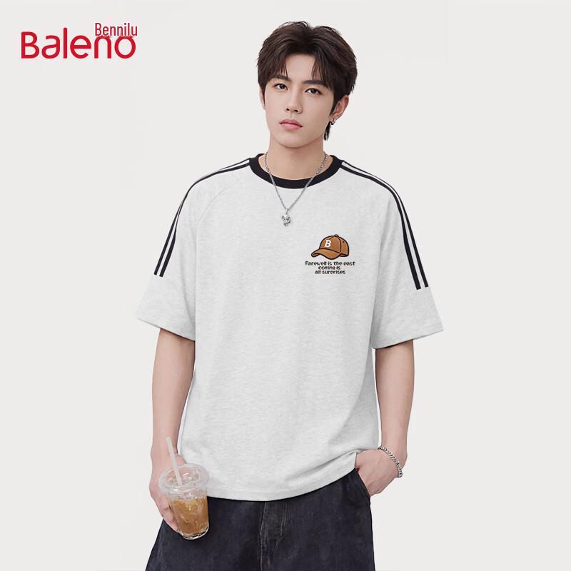 Baleno Men s Loose Fit Cotton Embroidered Short Sleeve T-Shirt XL