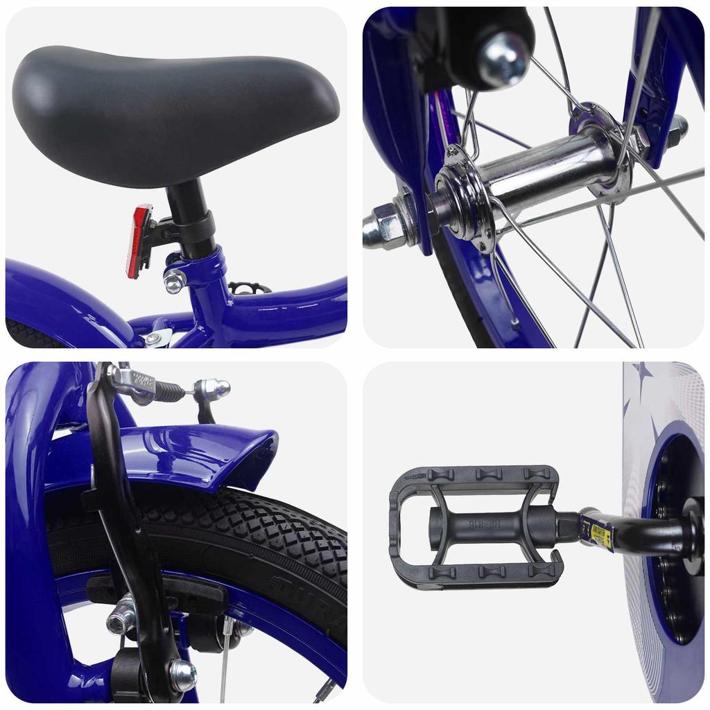Kids  Bicycle 12 Inch for Ages 2 4 Dark Blue