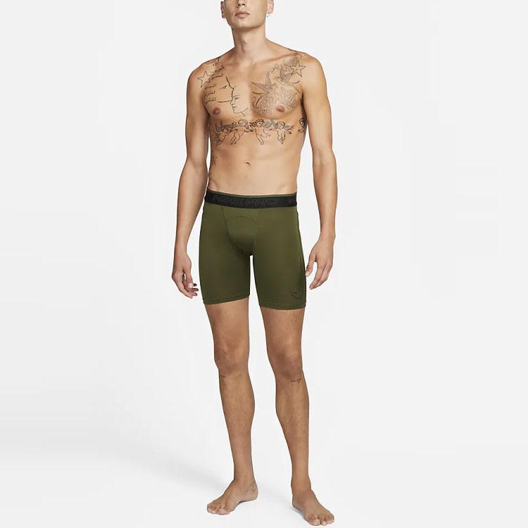 Nike Pro Dri-FIT Logo Embroidered Training Shorts Men Shorts Dark-Green DD1917-326