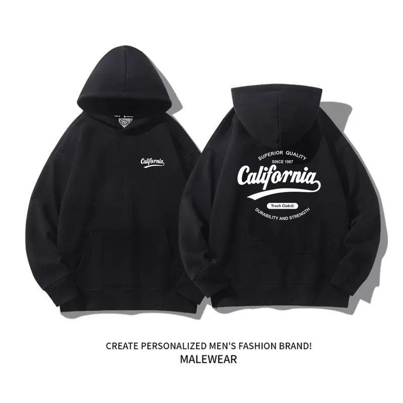 

American Retro Sweatshirt Women 2025 New Arrival Best Selling Fall and Winter Sports Hooded Outwear Black-Hooded [Spring & Fall regular Version]] XL