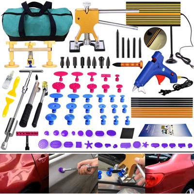 Kit de reparación de abolladuras sin pintura Diy, herramientas extractoras de abolladuras Gliston, martillo deslizante para daños por granizo en el coche