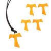 10Pcs Wooden Cross Christians Hanging Dangle Pendant Jewelry Natural Wood Diy Craft Necklace Accessories Gifts
