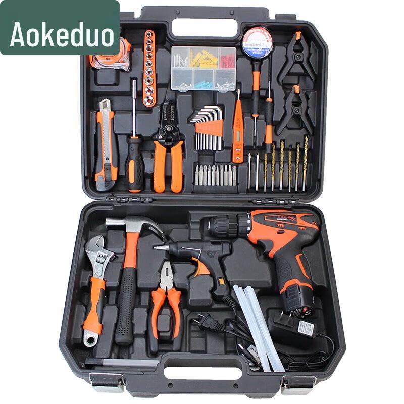 Aokedu Cordless Drill & Hardware Tool Set
