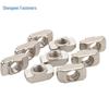 Nickel-Plated 304 T-Nut for European Standard Aluminum Profile, M4-M8 Boat-Shaped Nut