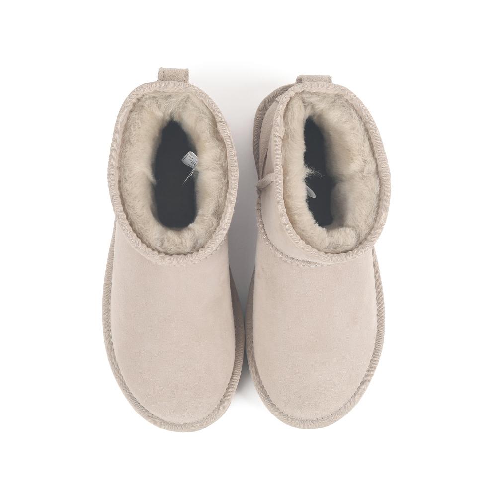 Oz Ugg Wear Adult Classic Mini Boots Beige