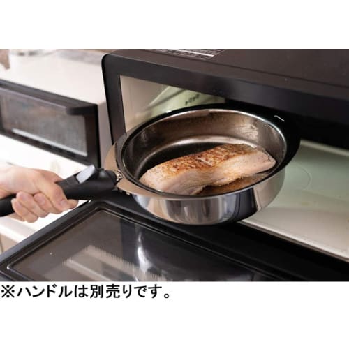 Miyazaki Seisakusho Jyutoku Pot Frying Pan, Mirror, 25cm, Made In Japan, Induction Compatible, Compatible with All Heat Sources, JN-25FS