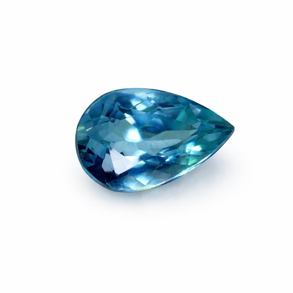 Natural Montana Sapphire Pear Cut 1 Ct Loose Gemstone Ring Size Gem