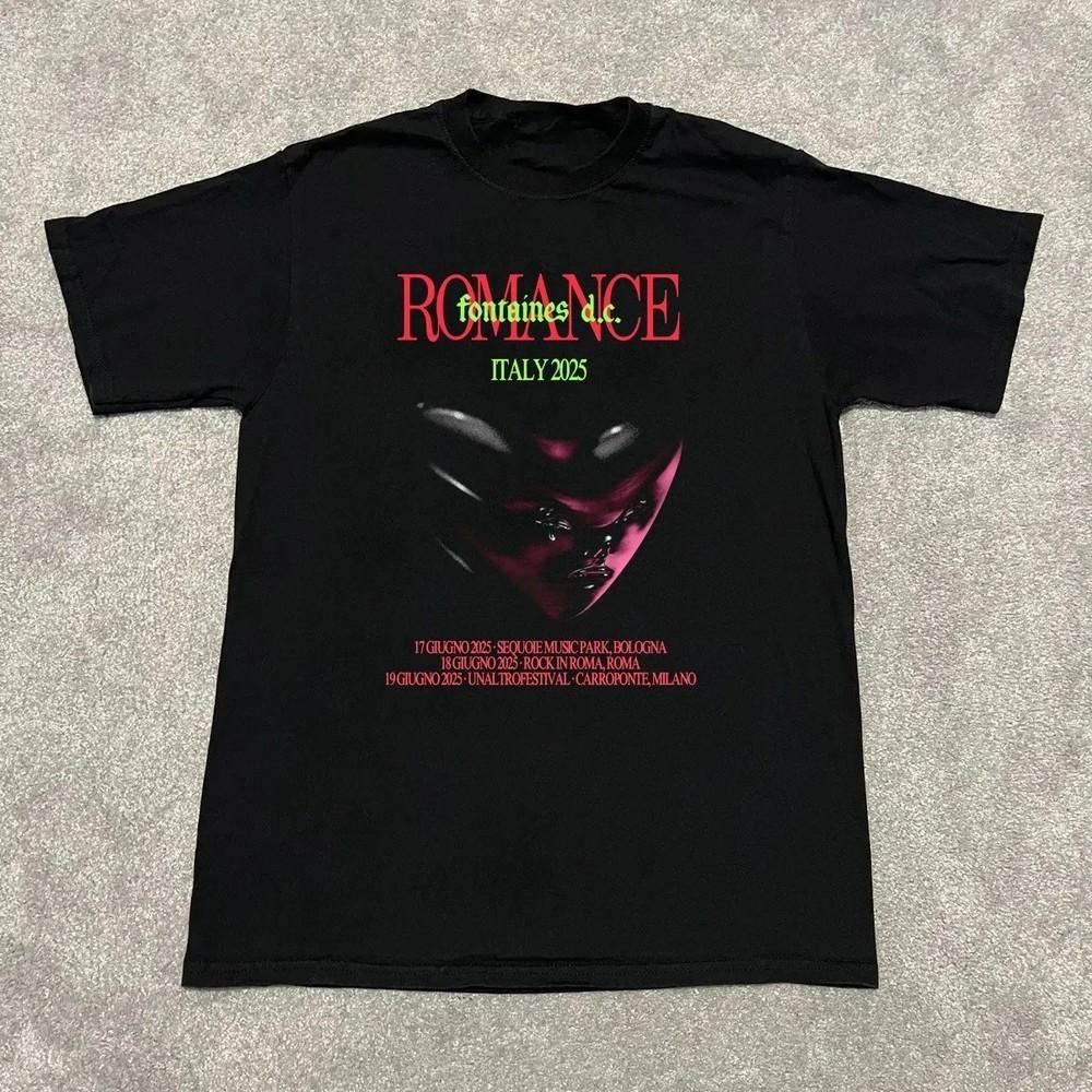 FONTAINES D.C. summer tour 2025 S to 5XL Unisex Cotton T-shirt Unisex T-Shirt L