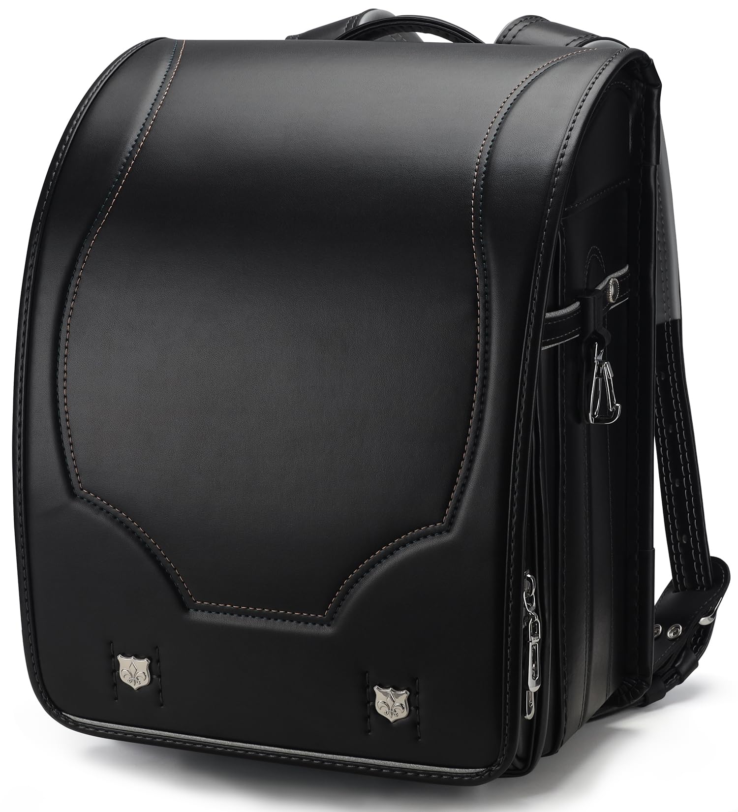 

2025 рюкзак из усиленной кожи для мальчиков, совместимый с папкой А4, легкий рюкзак для начальной школы, японский школьный рюкзак [Желание Баобаба]