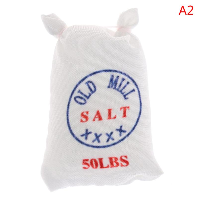 

1:12 Миниатюрный кукольный домик Мини-мешочек для муки, соли, сахара, кухонные принадлежности