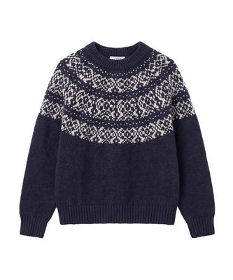 DANGLEDROP Dgdp Nordic Round Knit_Navy