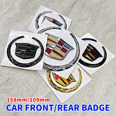 1pcs ABS 109mm 158mm for SRX ATS XTS Car Front Grille Emblem Rear Tail Bumper Trunk Sticker Badge Styling Accessories