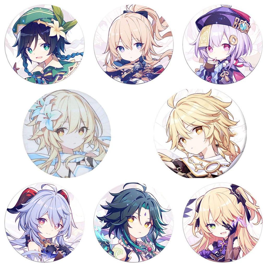 Captivating Fashion Jewelry Badge Featuring Cartoon Animation Brooch From Genshin Impact