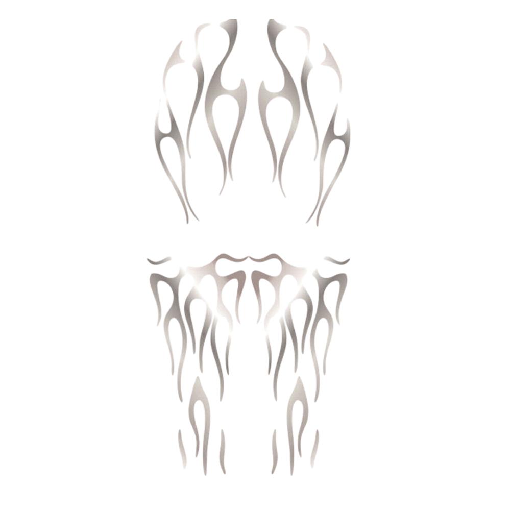 Fender Decorative Decal. Motorcycle Sticker Kit. Versatile Matte Silver Motorcycle Decal Kit for Fuel Tank & Fender China Mainland